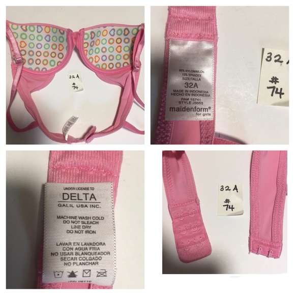 2 BRAS MAIDENFORM TANN32 & PINK 32A DELTA - Picture 12 of 16